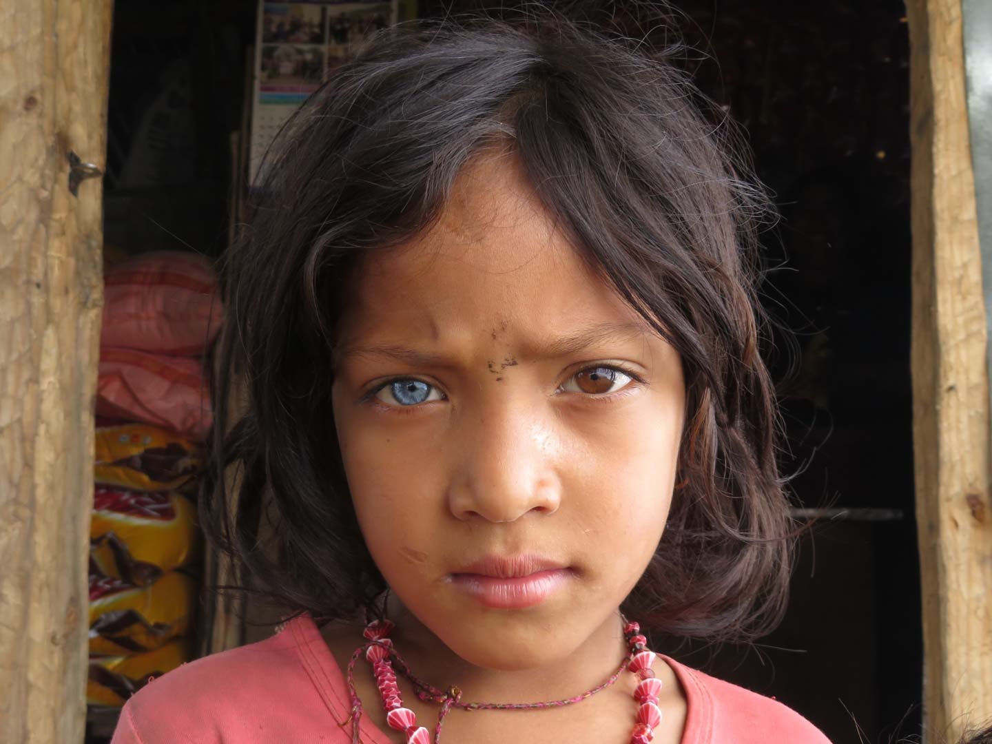 Child looking directly into the camera